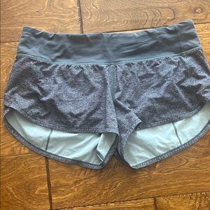 Lululemon Heather, gray speed up shorts